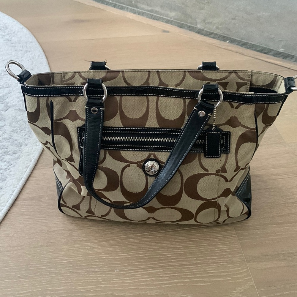 Coach Patent Leather Tote